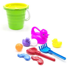 Песочный набор с лейкой салатовый