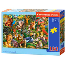 Пазлы "Удивительные животные", 180 элементов