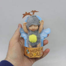 Пупс в костюмчике маленький "Олененок" (11 см)