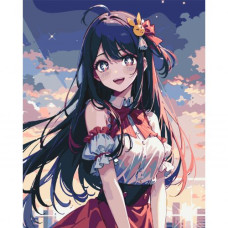 Картина по номерам "Аниме. Звёздное дитя / Ребёнок идола, Хошино Ай" 40x50 см