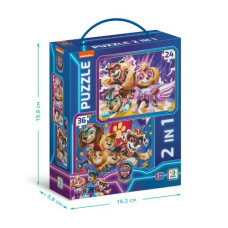 Пазл 2 в 1 «Щенячий патруль. Зберігаємо світ у безпеці!»