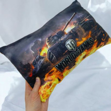 Подушка з принтом №1, World of Tanks 37 см