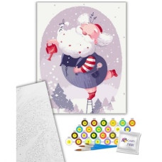 Картина по номерам "Праздничный Санта" 40х50 см Картина по номерам "Праздничный Санта" 40х50 см