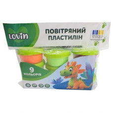 Набор для лепки с воздушным пластилином в стаканчиках, 9 цветов