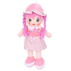 Детская игровая кукла FG240408152A-1(Light-Pink) 38 см, мягконабивная, петелька