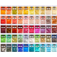 Слюдяной пигментный порошок для творчества MC-005, 50 пакетов по 2,8 грамма