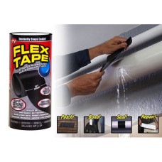 Прочная, прорезиненная, водонепроницаемая лента Flex Tape 30х130 см (большой) Прочная, прорезиненная, водонепроницаемая лента Flex Tape 30х130 см (большой)
