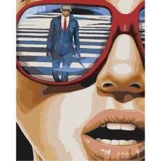 Картина по номерах 0123 ОРТ Відображення Джентльмена 40*50