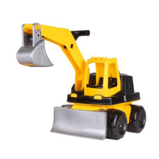 Экскаватор пластиковий (желто-серый)