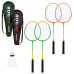 Бадмінтон, 2 ракетки нейлон+ волан у чохлі 65 см (ЧЕРВОНИЙ)