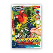 Картина по номерам "Попугаи" Картина по номерам "Попугаи"