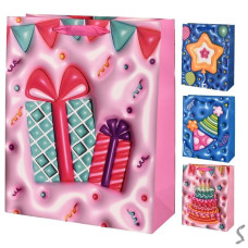 Пакет подарунковий паперовий L "Sweets 3D" 30*42*12см, R98654-L Пакет подарунковий паперовий L "Sweets 3D" 30*42*12см, R98654-L