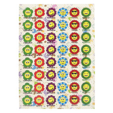 Оценивающая наклейка Цветы KT23082503, 1 лист, 48 наклеек Оценивающая наклейка Цветы KT23082503, 1 лист, 48 наклеек