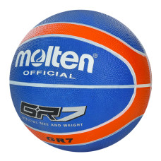 Мяч баскетбольный MS 3456(Blue) диаметр 25,3 см, размер 7, резина, 540-560 г, 12 панелей