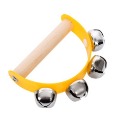 Деревянная игрушка Бубонцы MD 0808(Yellow) желтый, размер 10 x 6,5 см