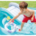 Детский надувной бассейн с горкой Intex Аллигатор