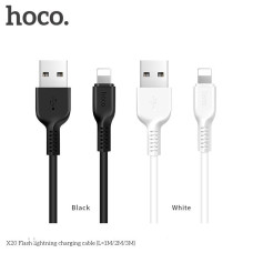 Кабель HOCO X20 iPhone5 Flash 1м 2.0A, чорний, 18230