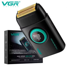Электробритва шейвер VGR V-378, двойное лезвие, триммер, регулировка мощности, LED дисплей Черный
