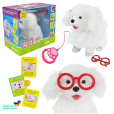 М'яка інтерактивна іграшка, Кращий друг собачка на повідку УКР мова, повтор голосу, короб, BF2504
