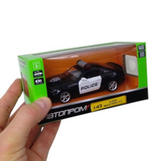 Машинка металева Ford Mustang GT Автопром поліція, інерці, двері (чорна) Машинка металева Ford Mustang GT Автопром поліція, інерці, двері (чорна)