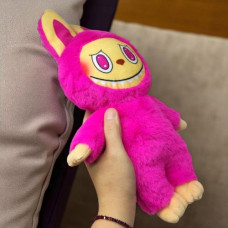 Игрушка мягкая "Лабубу Малиновая" 34 см