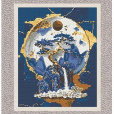 Алмазна мозаїка "Незвичайний пейзаж" 40х50 см