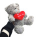 Мягкая игрушка "Мишка", высота 30 см (СЕРЫЙ)