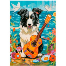 Пазлы "Колли, гитара и море" 500 элементов Пазлы "Колли, гитара и море" 500 элементов
