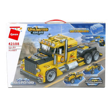 Конструктор QMAN ТРАНСПОРТ - Тягач-джип-багги 3в1 (637 дет.), 42108 Qman