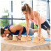 Паралетсы, упоры для отжимания деревянные Wood Gym Push Up NE-WD-20 из бука 20 см 2 шт