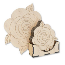 Деревянная подставка под горячее 