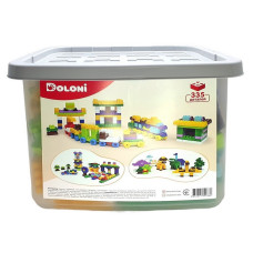 Детский блочный конструктор 013999/01 в пластиковом боксе, 335 деталей