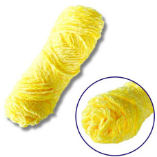 Пряжа плюшевая синель PP102, 100 грамм, 100% полиэстер, ярко-желтый