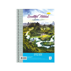 Блокнот для записей Б-Л4-40-6, 40 листов, клетка, пружина сбоку