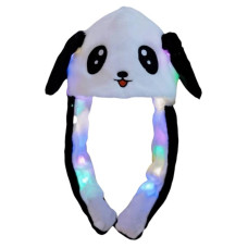 Шапка "ПАНДА", з вушками, мікс кол, в пакете, 0009