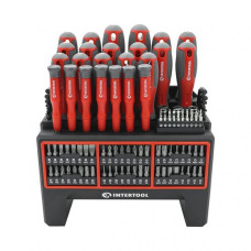Набор отверток с комплектом насадок 114 ед. INTERTOOL VT-3372