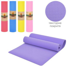 Йогамат EVA, 173-61см, товщ6мм, 5 кольорів, кул, MK 0380-3