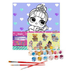 Картина по номерам с красками металлик "L.O.L. Surprise! TroopSurprise Crystal Queen With Crystal Bunny" 40х40 см