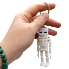 Брелок 3d печать "Minecraft: Skeleton"
