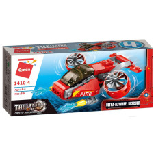 Конструктор Qman 1410-1-8 Пожарная техника, 79 дет (Ultra-Flywheel Rescuer)