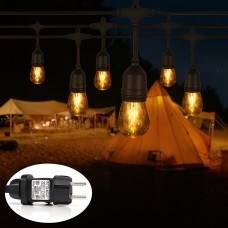 Ретро гирлянда из 10 акриловых ламп на 5 м от сети 220 Вт SFK-12 цвет свечения Теплый белый Ретро гирлянда из 10 акриловых ламп на 5 м от сети 220 Вт SFK-12 цвет свечения Теплый белый