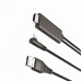 Кабель-адаптер HOCO UA14 USB - Lightning - HDMI, 2 м, 1080P HD Кабель-адаптер HOCO UA14 USB - Lightning - HDMI, 2 м, 1080P HD