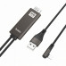 Кабель-адаптер HOCO UA14 USB - Lightning - HDMI, 2 м, 1080P HD Кабель-адаптер HOCO UA14 USB - Lightning - HDMI, 2 м, 1080P HD