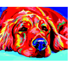 Набір для розпису за номерами "Собачі мрії", ZB 64239