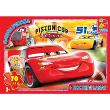 Пазлы "Тачки", 70 эл