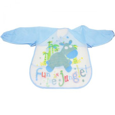 Слюнявчик с рукавами "Ослик", голубой