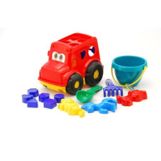 Сортер-автобус "Бусик" №3 (красный)