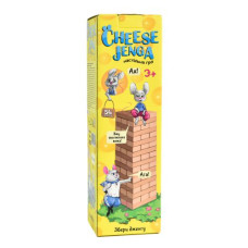 Настольная игра "Cheese Jenga", деревянная, 54 бруска