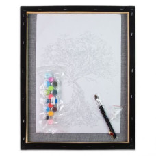 Картина по номерам на черном фоне "Морской шторм" 40х40