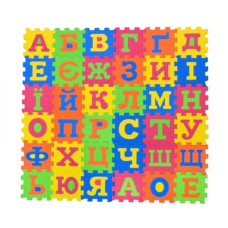 Пазлы фомовые EVA Укр. алфавит 36 дет 9*9*0,8см в пленке 34*25,5*2,5 см